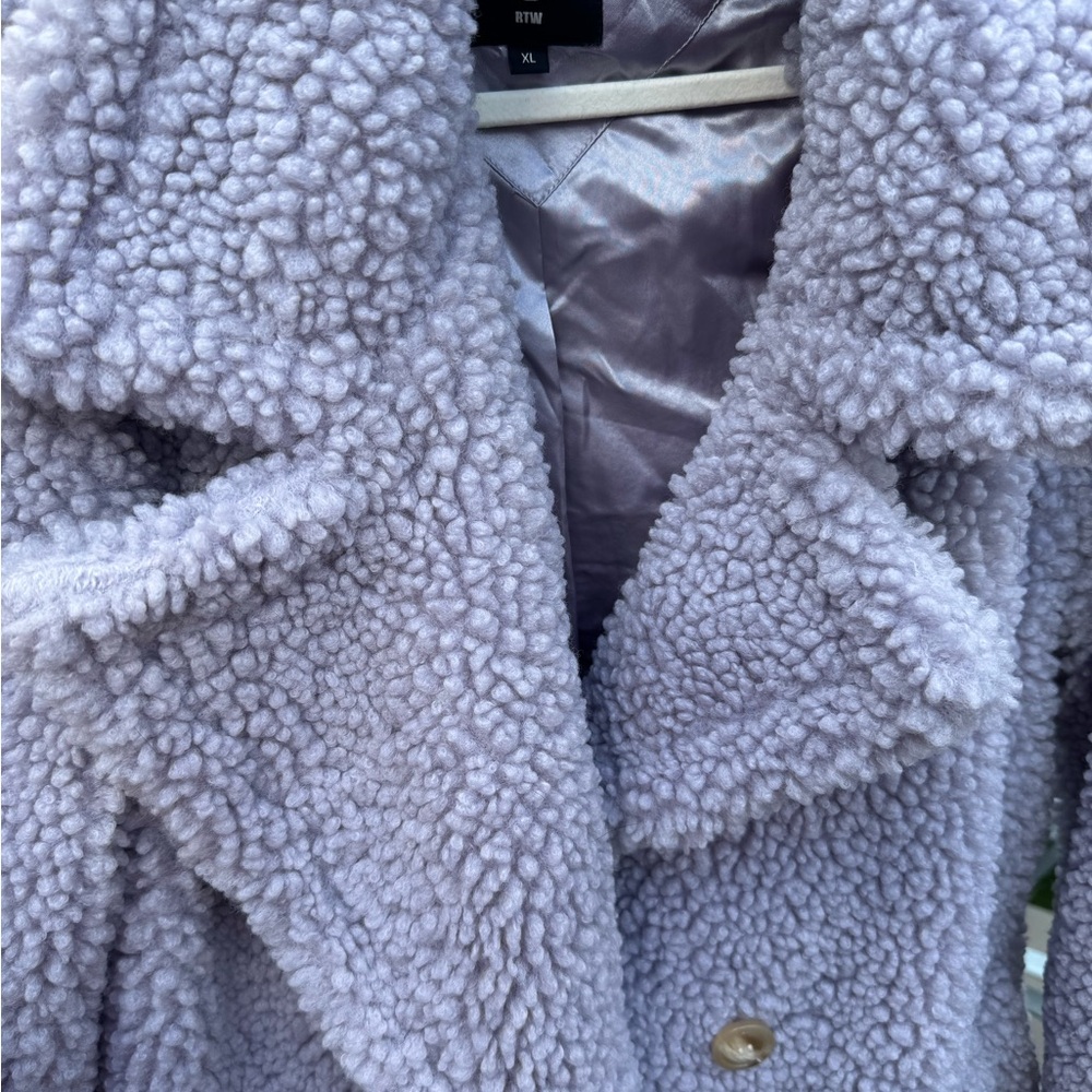 UGG GERTRUDE LONG TEDDY Light PURPLE XL NWOT